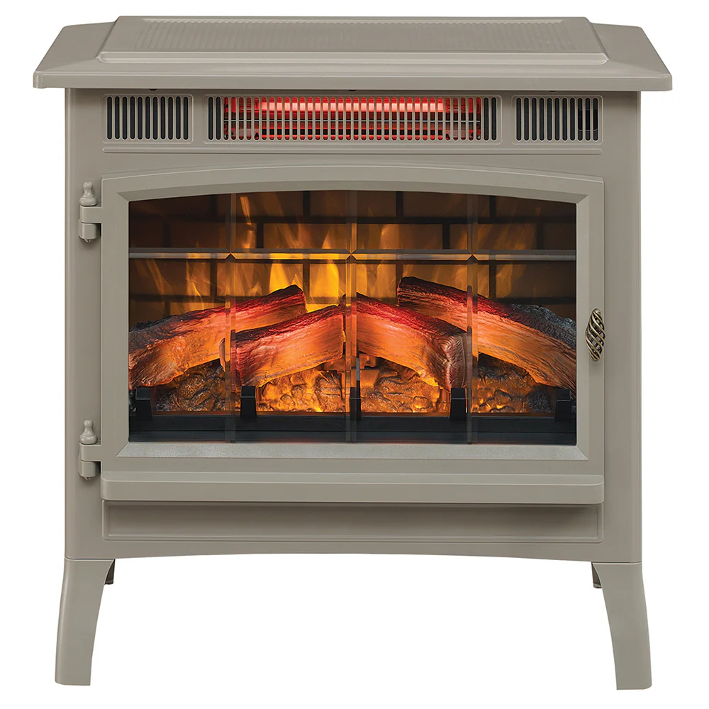 2026 Duraflame 3D French Grey Infrared Electric Fireplace Stove with Remote Control - DFI-5010-05