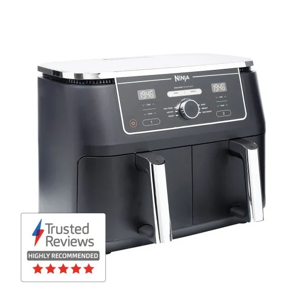2026 Ninja Foodi MAX Dual Zone Air Fryer AF400UK 9.5L - Black