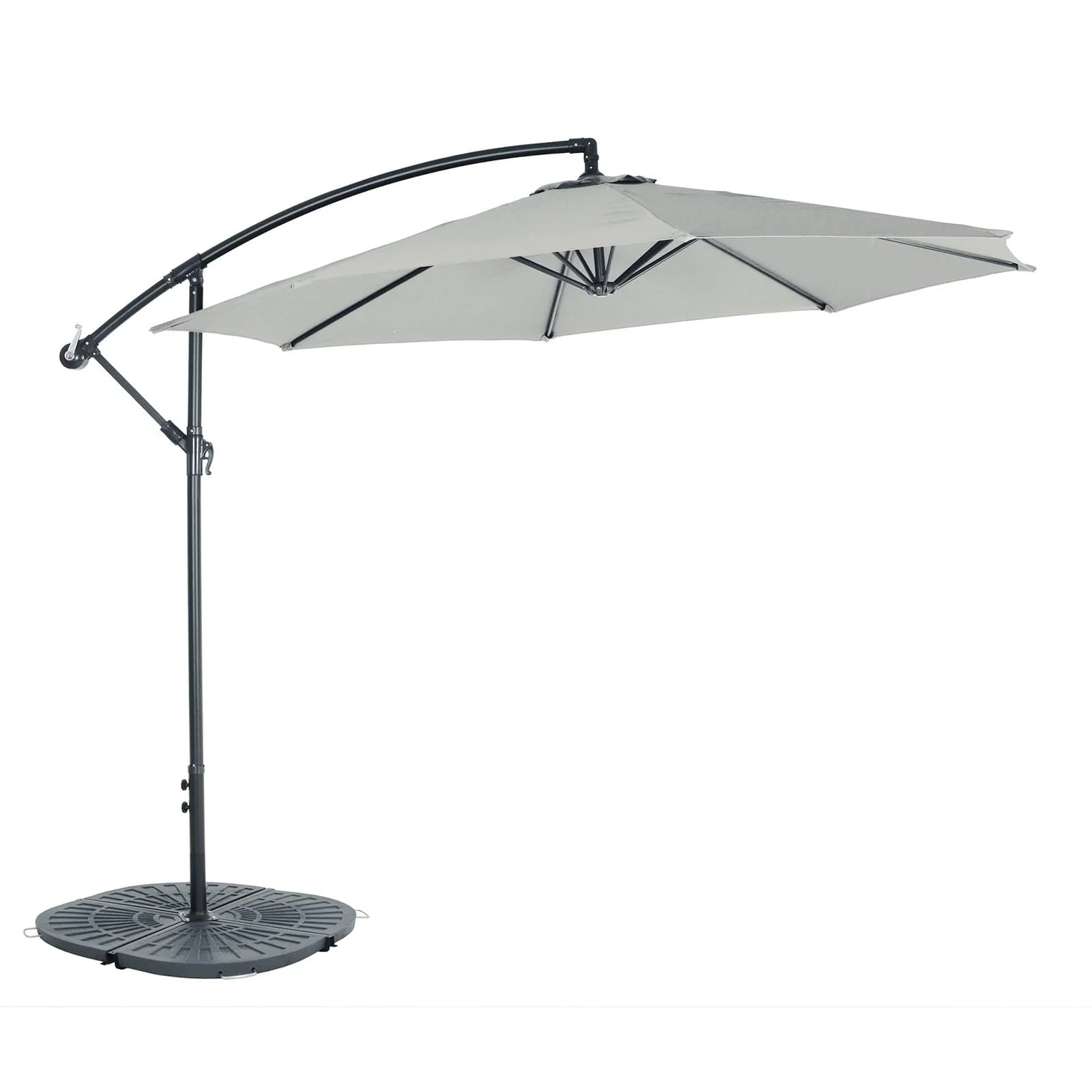 3m Round Banana Parasol Large Cantilever Garden Shade