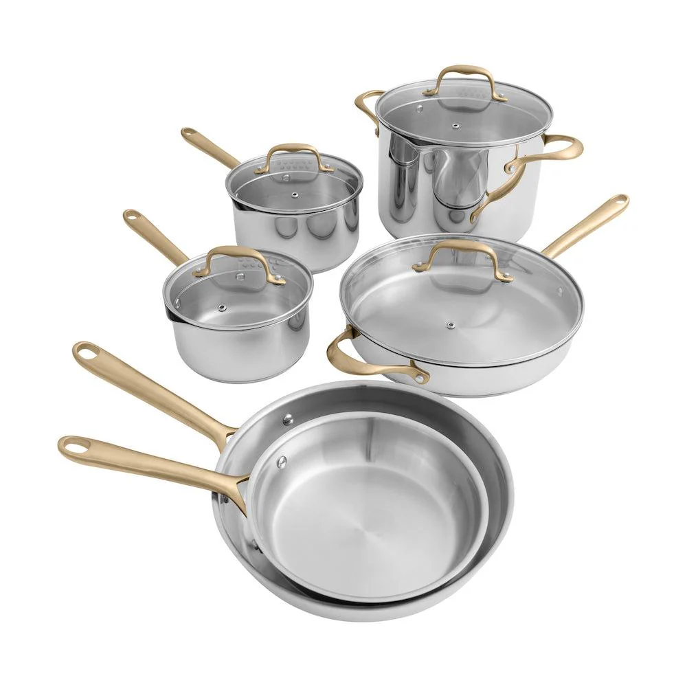 2026 ZLINE 10-Piece Stainless Steel Non-Toxic Cookware Set (CWSETL-ST-10)