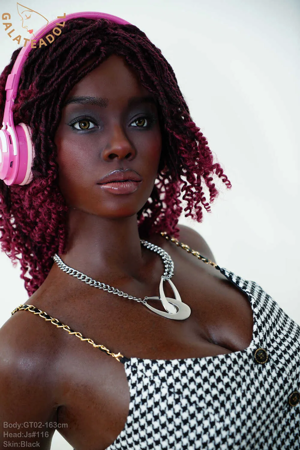 sex doll RC5.3ft/163cm New Full Silicone Black SexDolls - Myla - R C