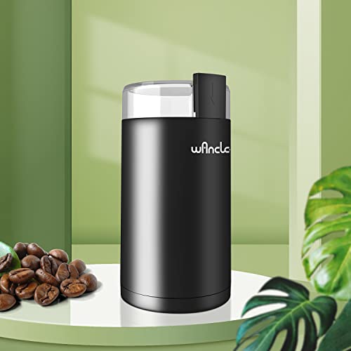 2026 Wancle Electric Coffee Grinder, Quiet Spice Grinder, One Touch Coffee Mill for Beans