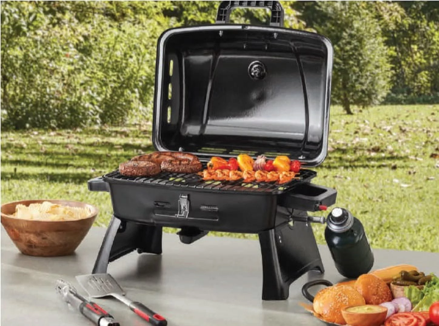 2026 Ozark Trail Portable 1 Burner Propane Grill with Interchangeable Griddle Plate
