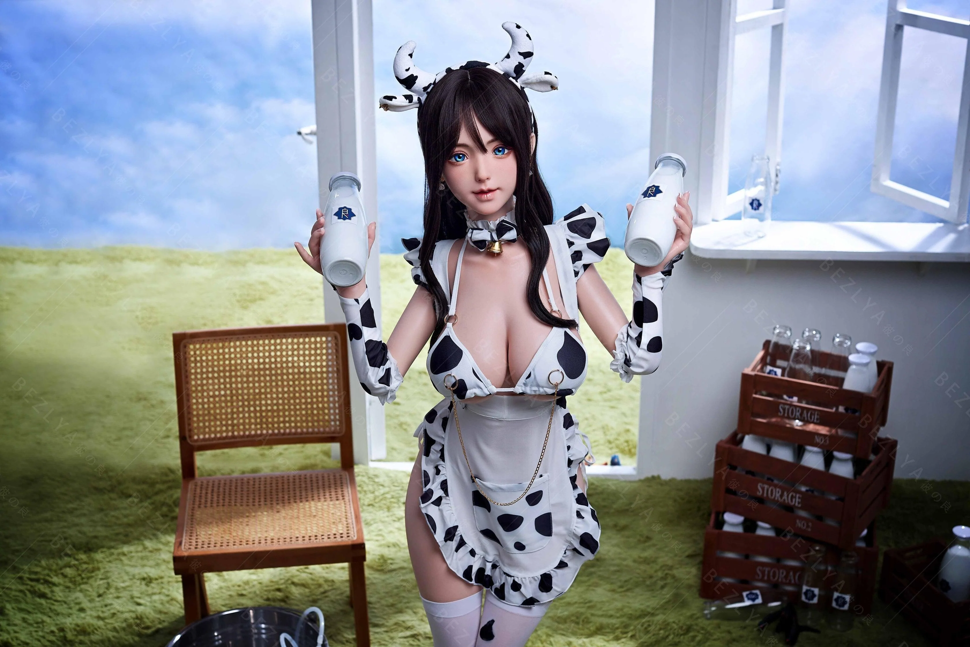 sex doll RCBezlya - Plsum - 145cm/4ft9 - 2.2CF F-cup - Silicone Sex Doll - R C