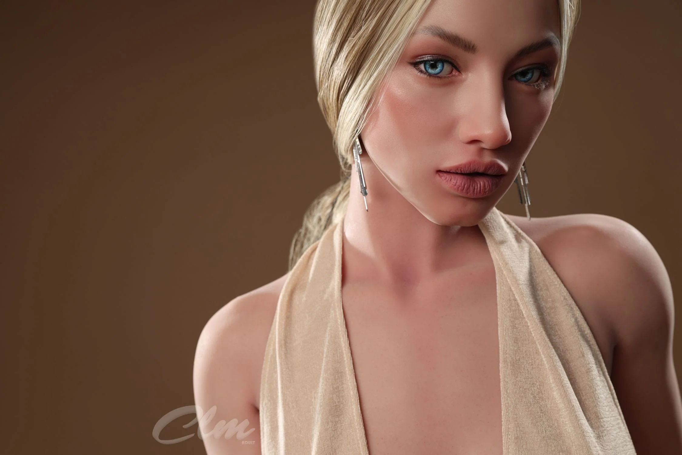 sex doll RCClimax Doll丨157cm (5ft2″) Movable Jaw Full Silicone Flat Chested Sex Doll-Sola V2 - R C