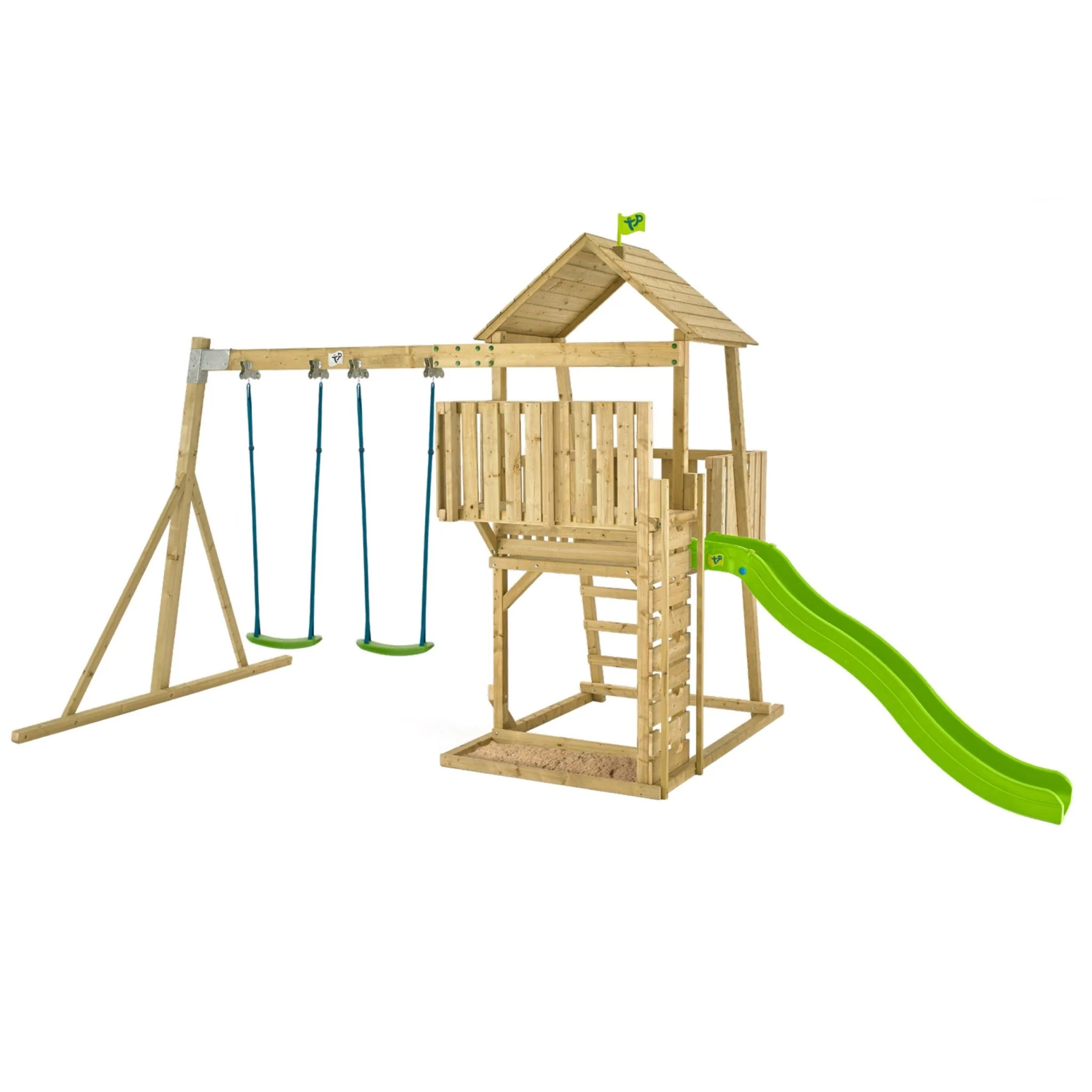 TP Kingswood Bruce Wooden Swing Set & Slide - FSC® certified