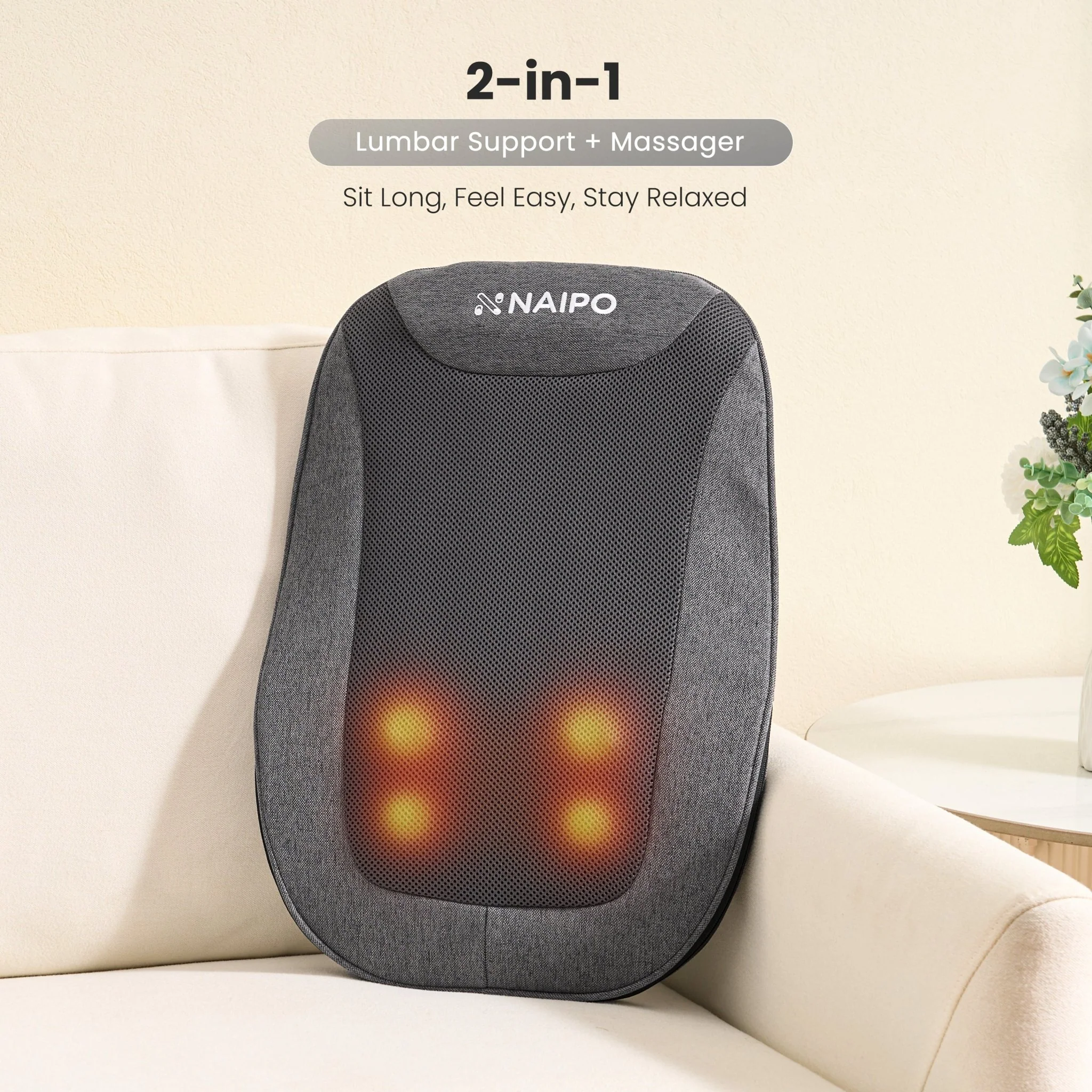NAIPO MGB-2403 mini charging massage backrest
