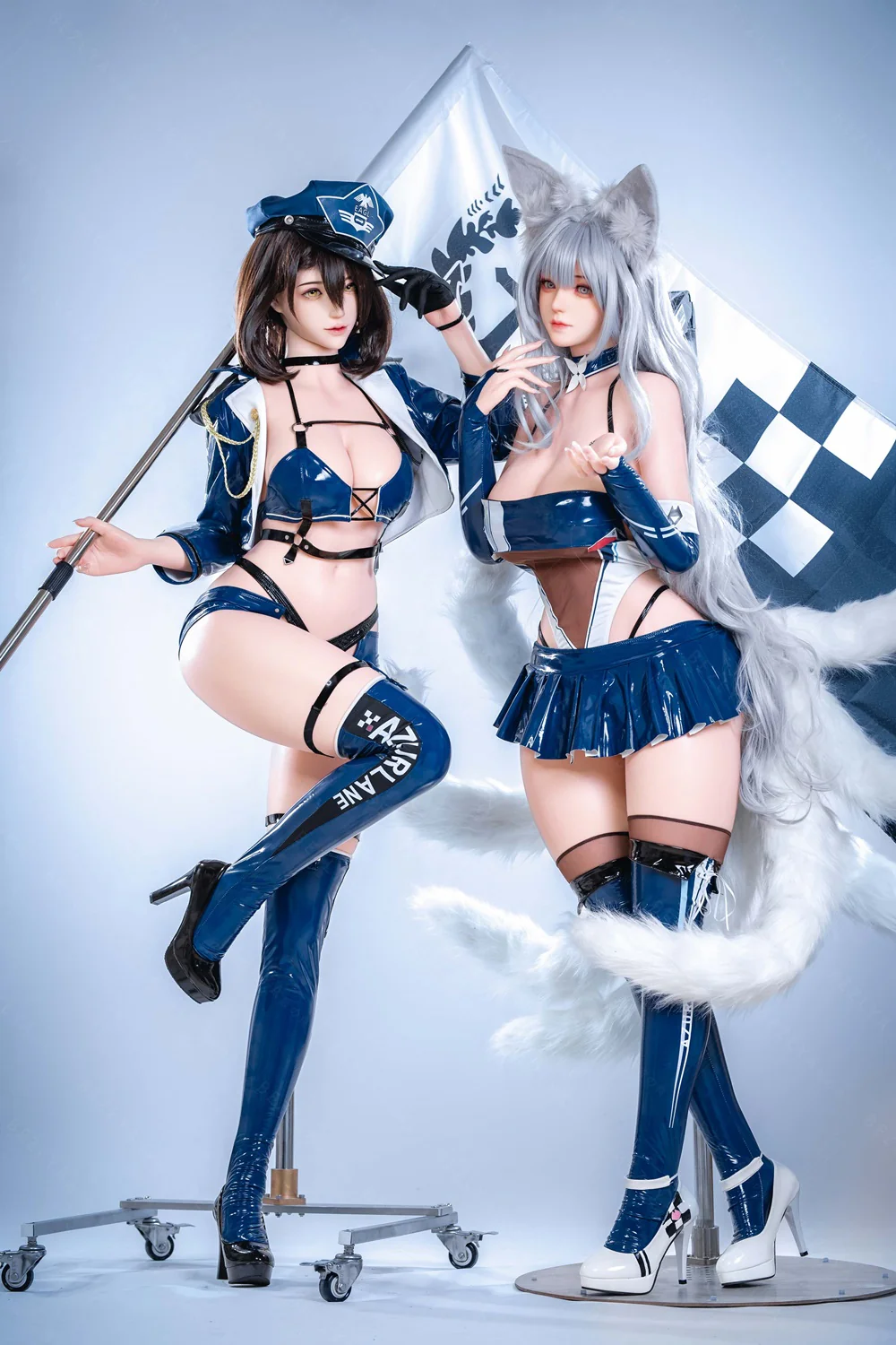 sex doll RCBezlya - Yulania & Campanula - 155cm/5ft1 - 2.2CF C-cup - Silicone Sex Doll - R C