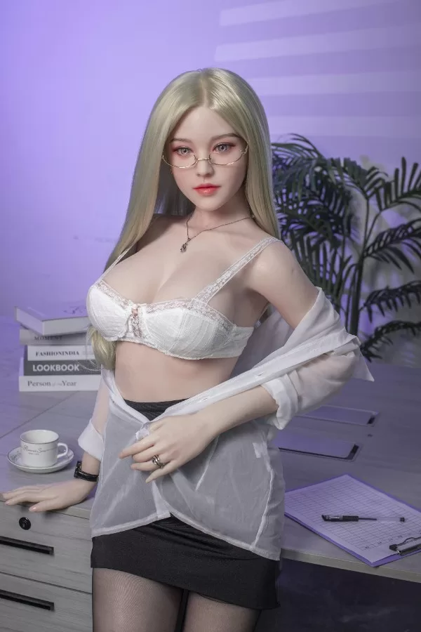 sex doll RC160cm / 5ft3 Office Worker Full Silicone Sexy Sex Doll - Dime Doll: Jolene - R C