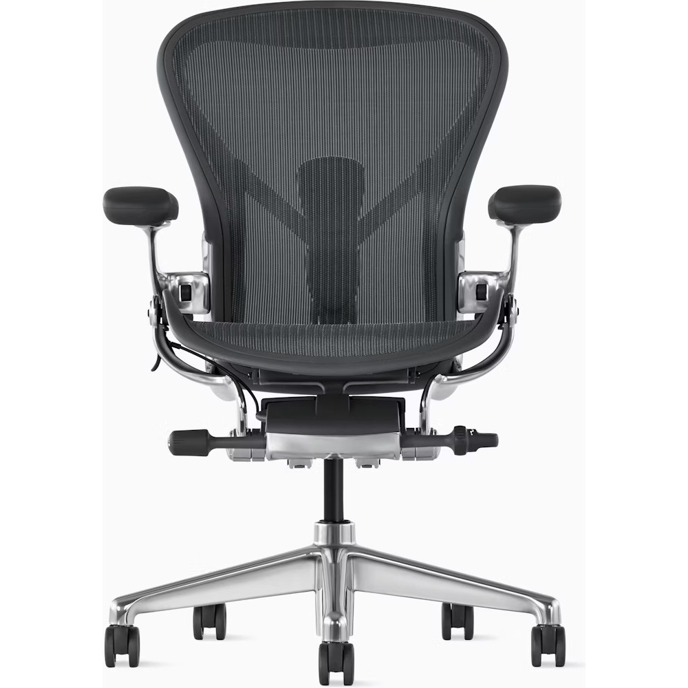2026 Aeron Remastered - Office chair size B, chrome
