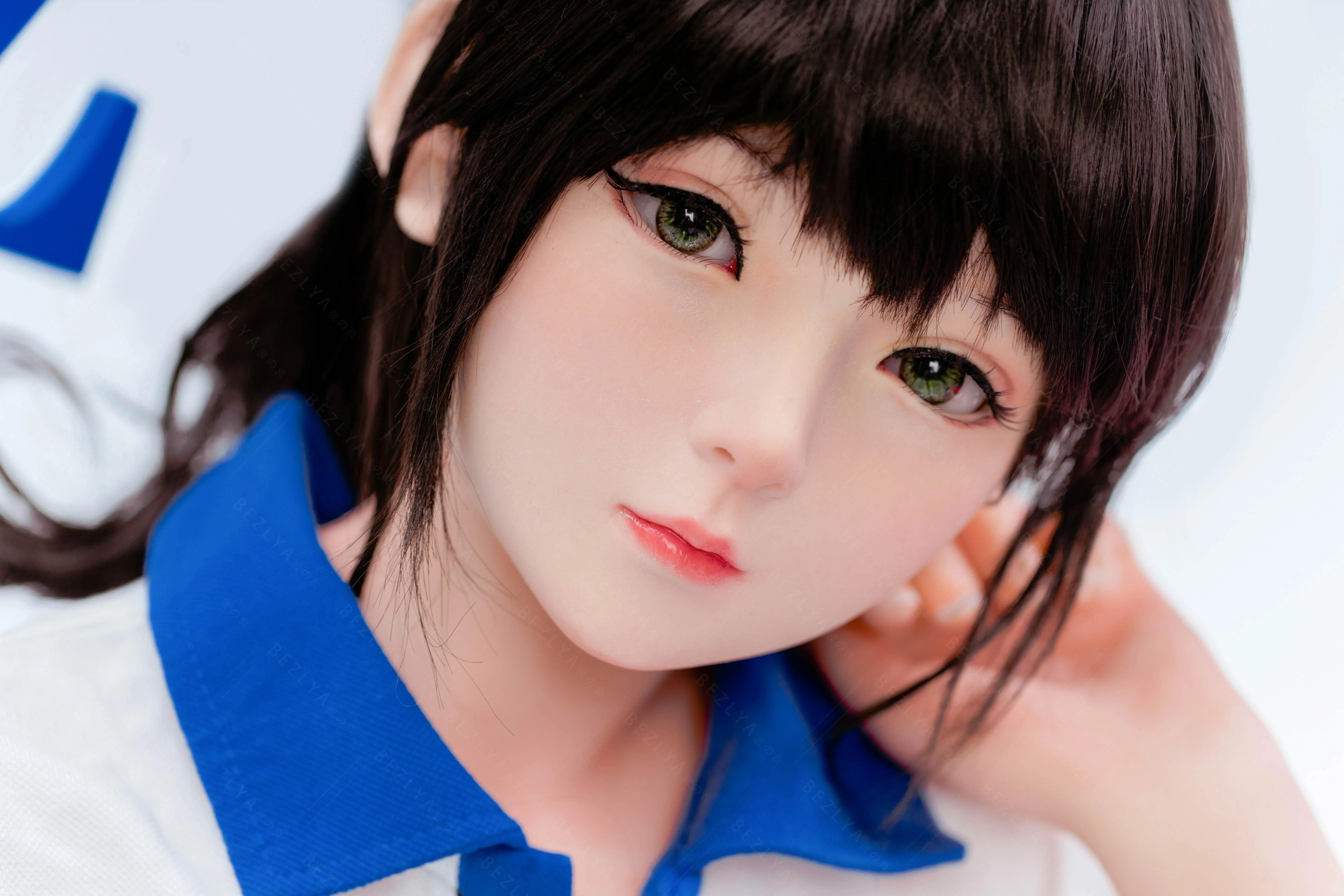 sex doll RCBezlya - Jasmine - 138cm/4ft6.25 - 2.0 AA-cup - Silicone Head + TPE Body Sex Doll - R C