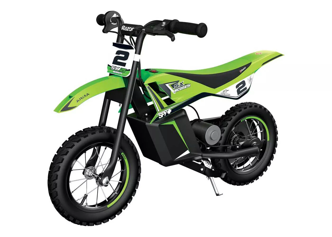 2026 Kid's Razor Dirt Rocket SX125 Electric-Powered Dirt Bike, Ages 7+, Green