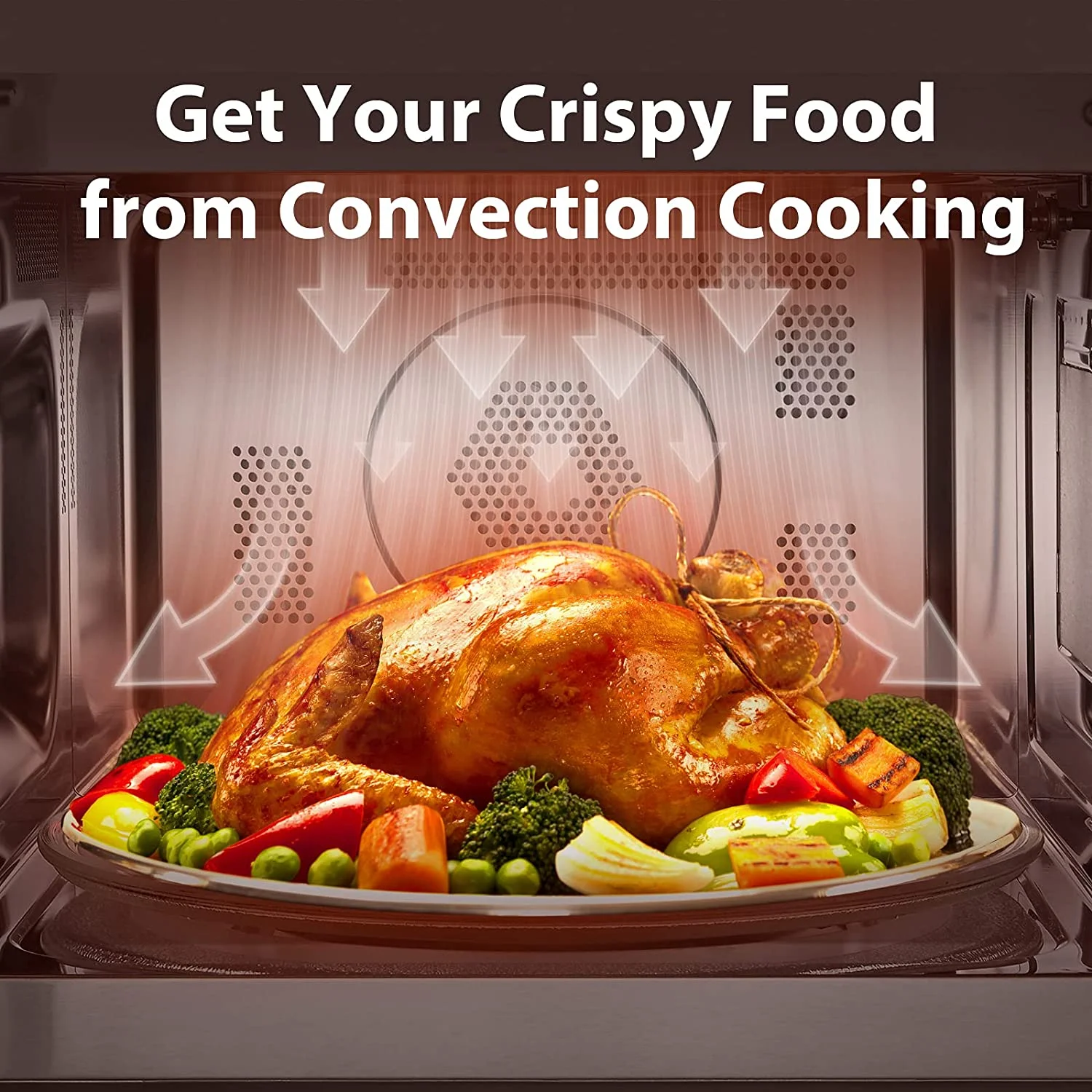 2026 Toshiba Smart Sensor LED Light 1.5 Ft Stainless Convection Microwave Oven, Black