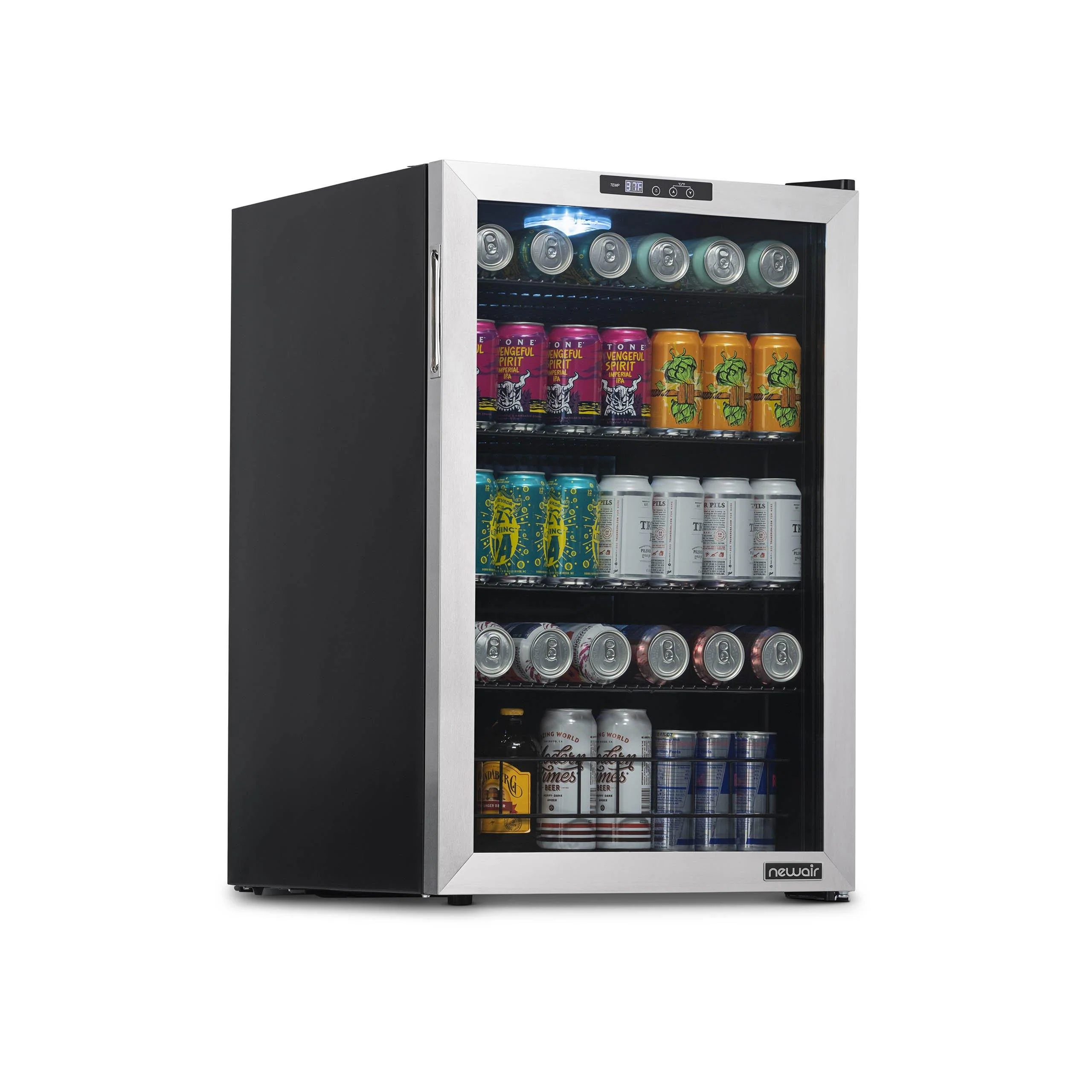 2026 Newair® 160-Can Freestanding Stainless Steel Beverage Fridge - 21.3