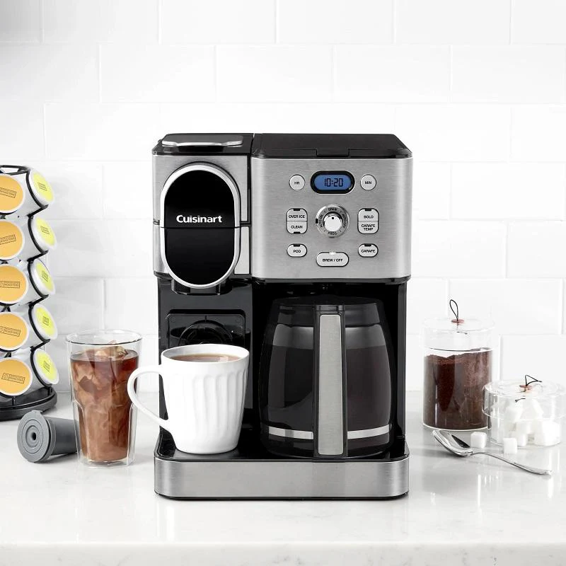 Cuisinart 2-in-1 Coffeemaker – Dual Brew System with 12-Cup Carafe & Single-Serve Pod Compatibility