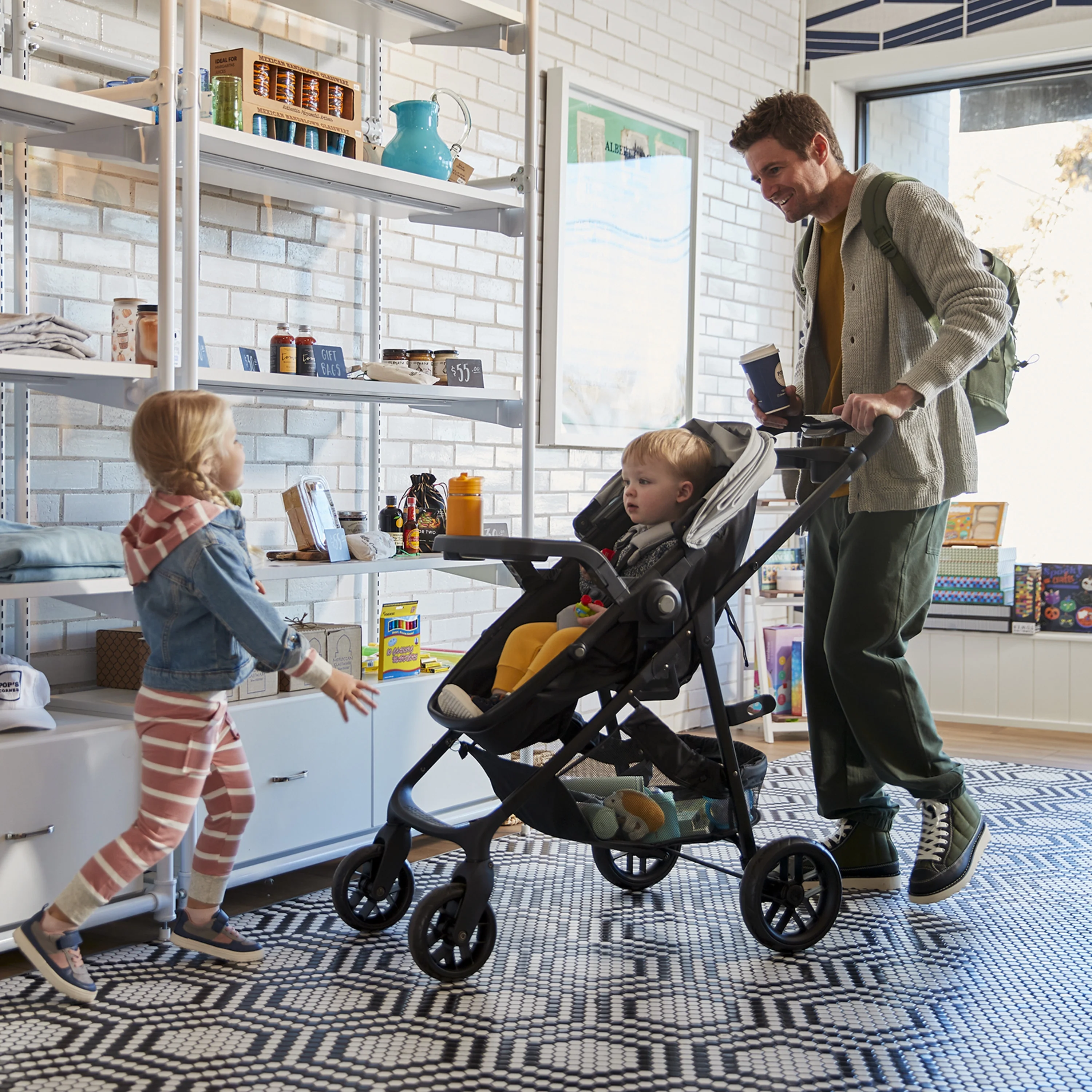 2026 Safety 1st Grow and Go Sprint Modular Travel System Stroller with Rear-Facing Infant Car Seat, Bluestone