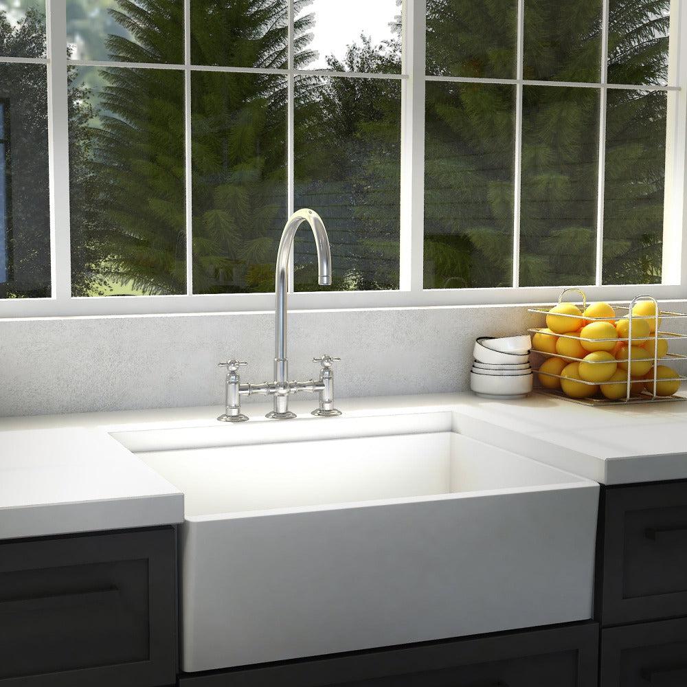 2026 ZLINE Mona Kitchen Faucet and Side Sprayer in Chrome (MNA-KF-CH)