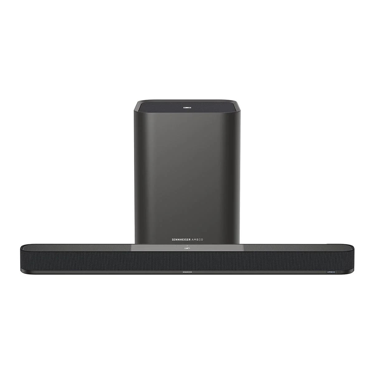 2026 Sennheiser AMBEO Soundbar Plus 7.1.4 Channel Soundbar with Dolby Atmos and DTS:X with Ambeo Sub 8in 350W Wireless Subwoofer with Bluetooth