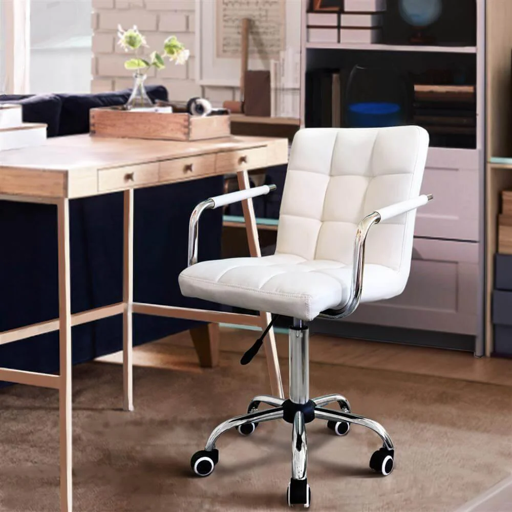 Yaheetech Armrests Modern PU Leather Office Chair