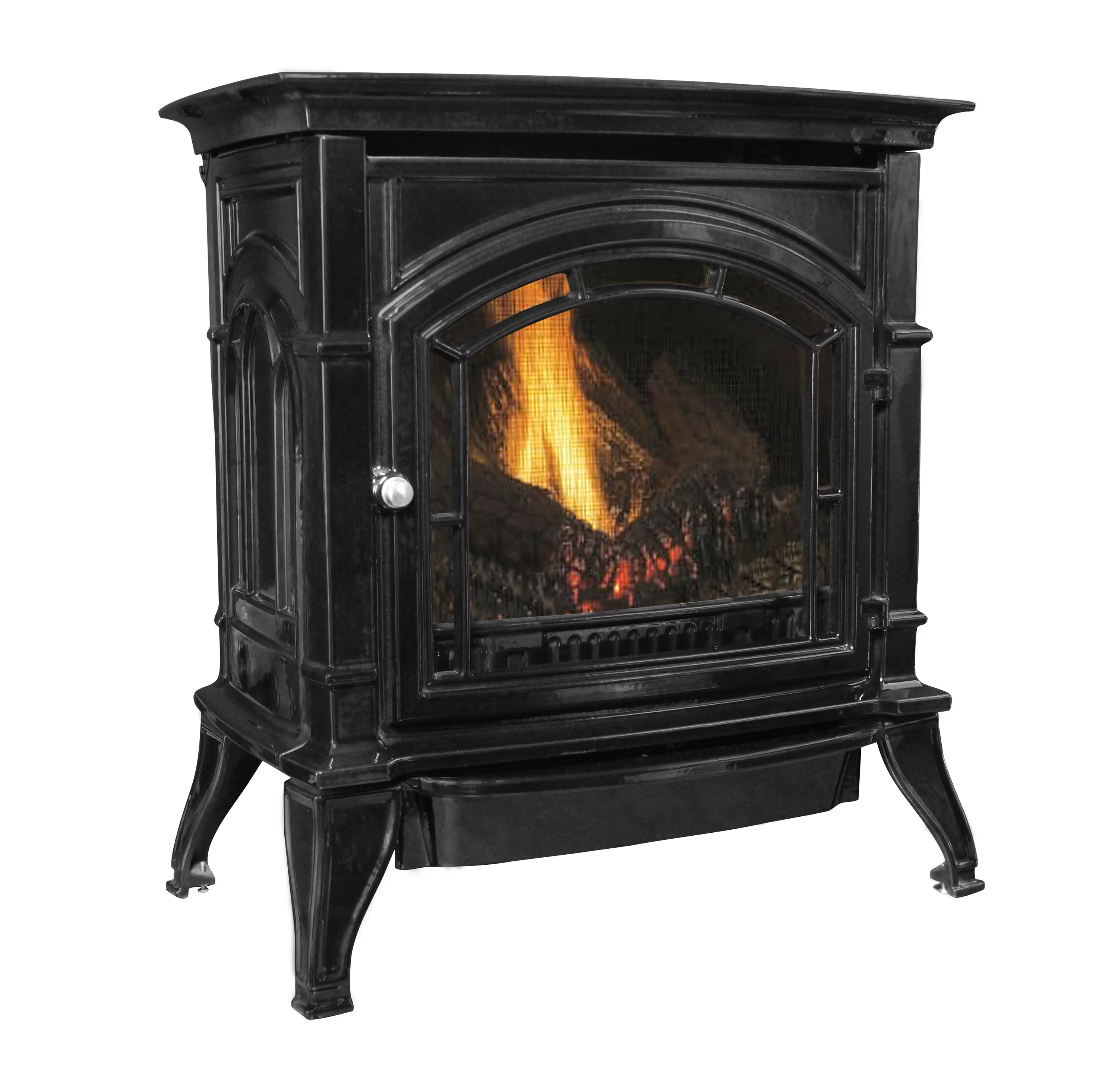 2026 Ashley Hearth 1000 sq ft. Vent-Free Natural Gas Stove, Black