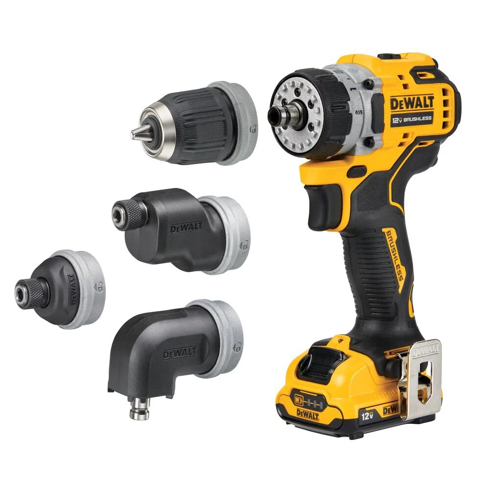 2026 DEWALT DCD703F1 XTREME™ 12V MAX* BRUSHLESS CORDLESS 5-IN-1 DRILL/DRIVER KIT