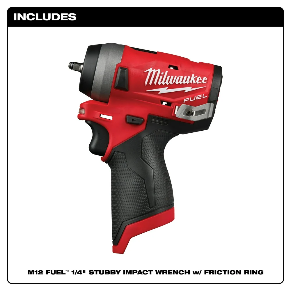 2026 Milwaukee 2552-20 M12 FUEL Stubby 1/4