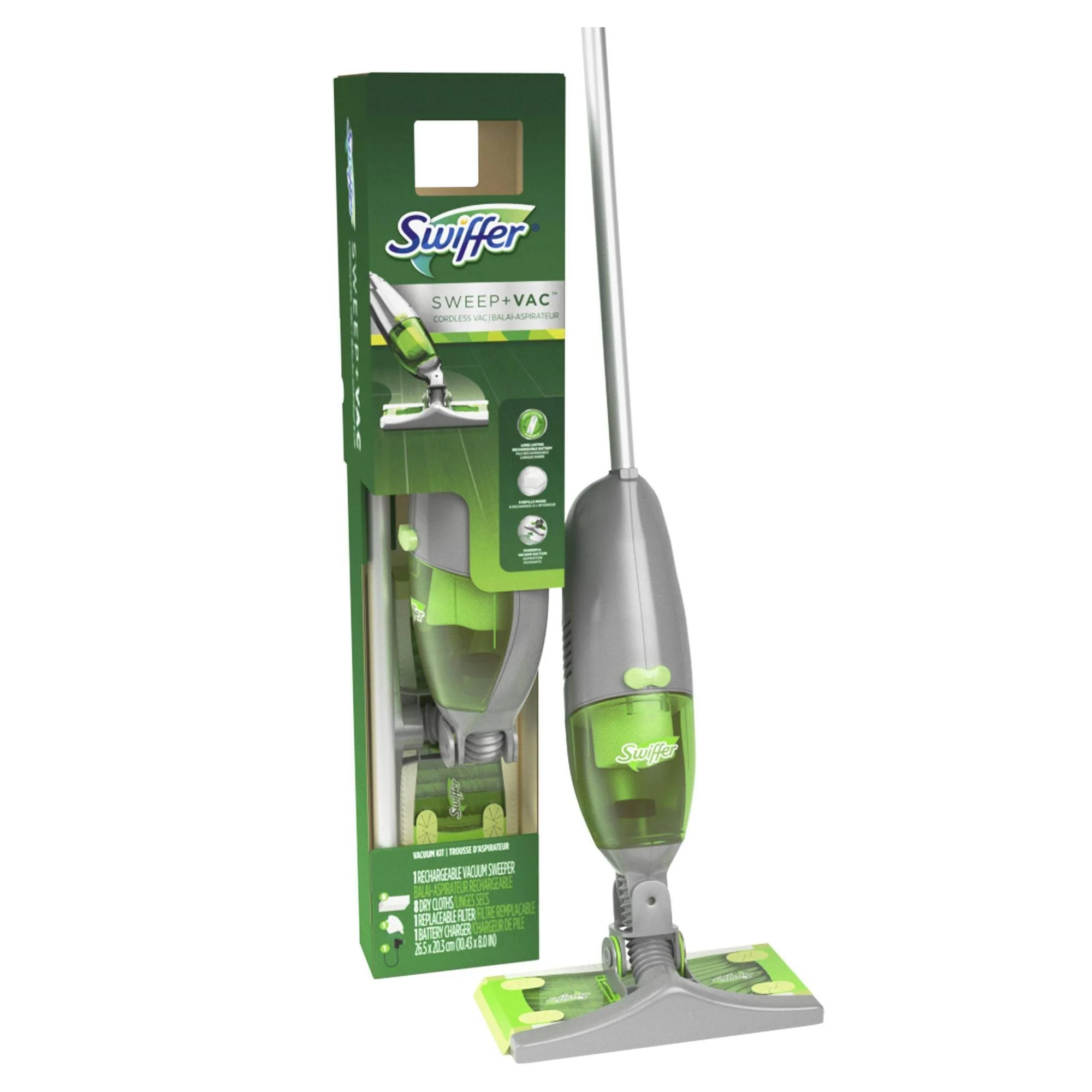 2026 Swiffer Vacuum Kit, Sweep + Vac, Cordless