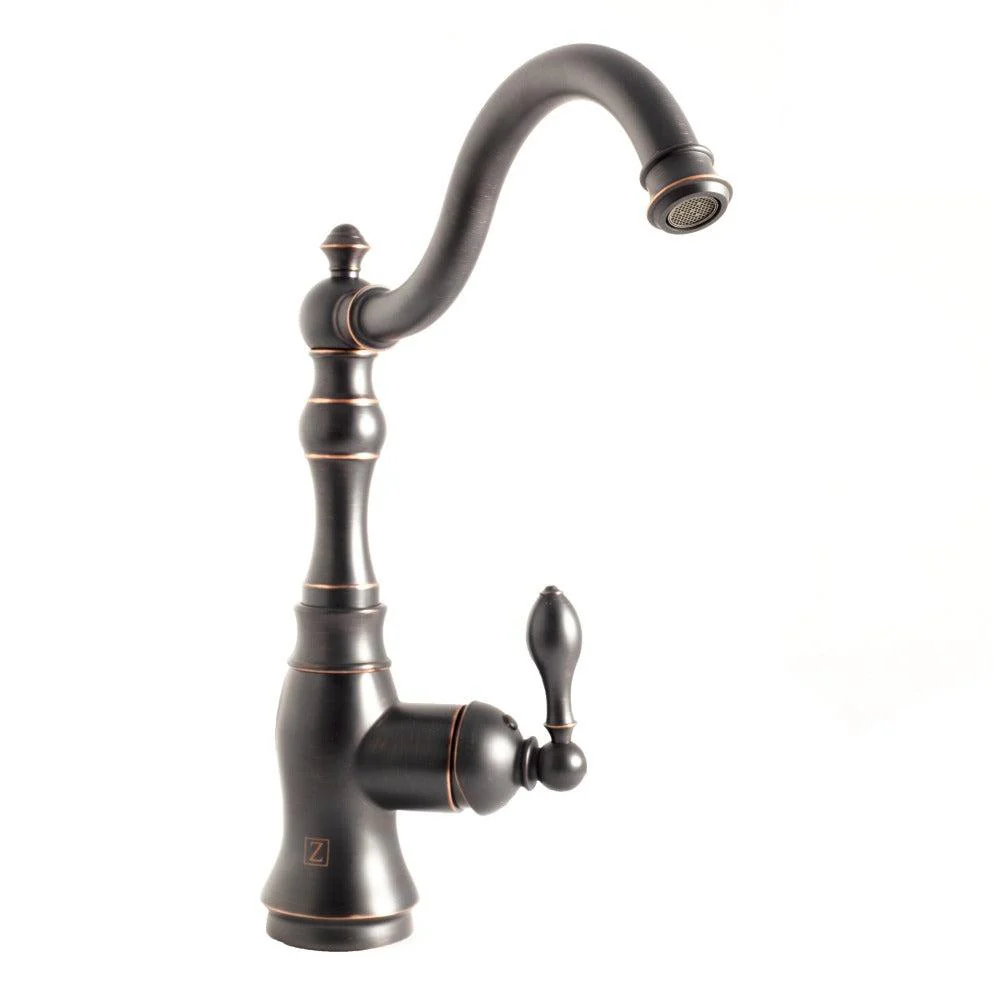 2026 ZLINE Rembrandt Single Handle Kitchen Faucet and Side Sprayer in Oil Rubbed Bronze (REM-KF-ORB)