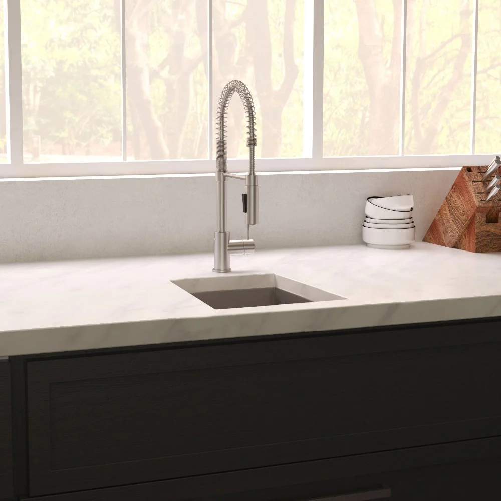 ZLINE 15 in. Boreal Undermount Single Bowl Satin Stainless Steel Bar Kitchen Sink (SUS-15S)