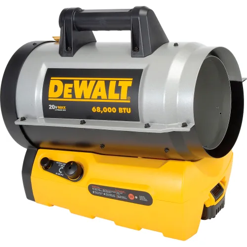 2026 DEWALT 68,000 BTU Cordless Forced Air Propane Heater - DXH70CFA