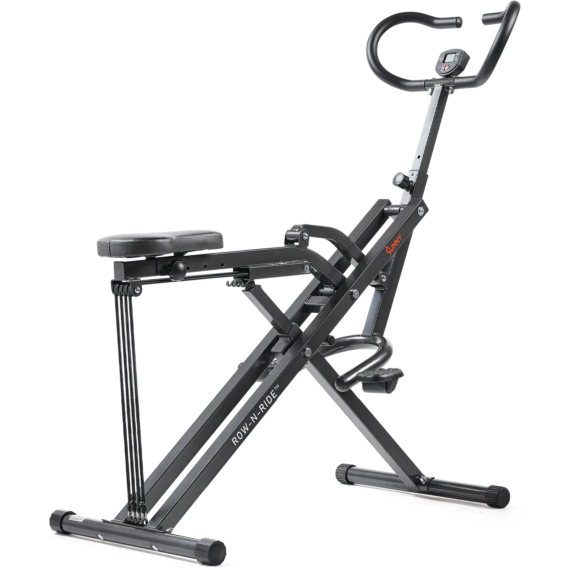 2026 Sunny Health & Fitness Row-N-Ride® Plus Assisted Squat Machine - NO. 077PLUS