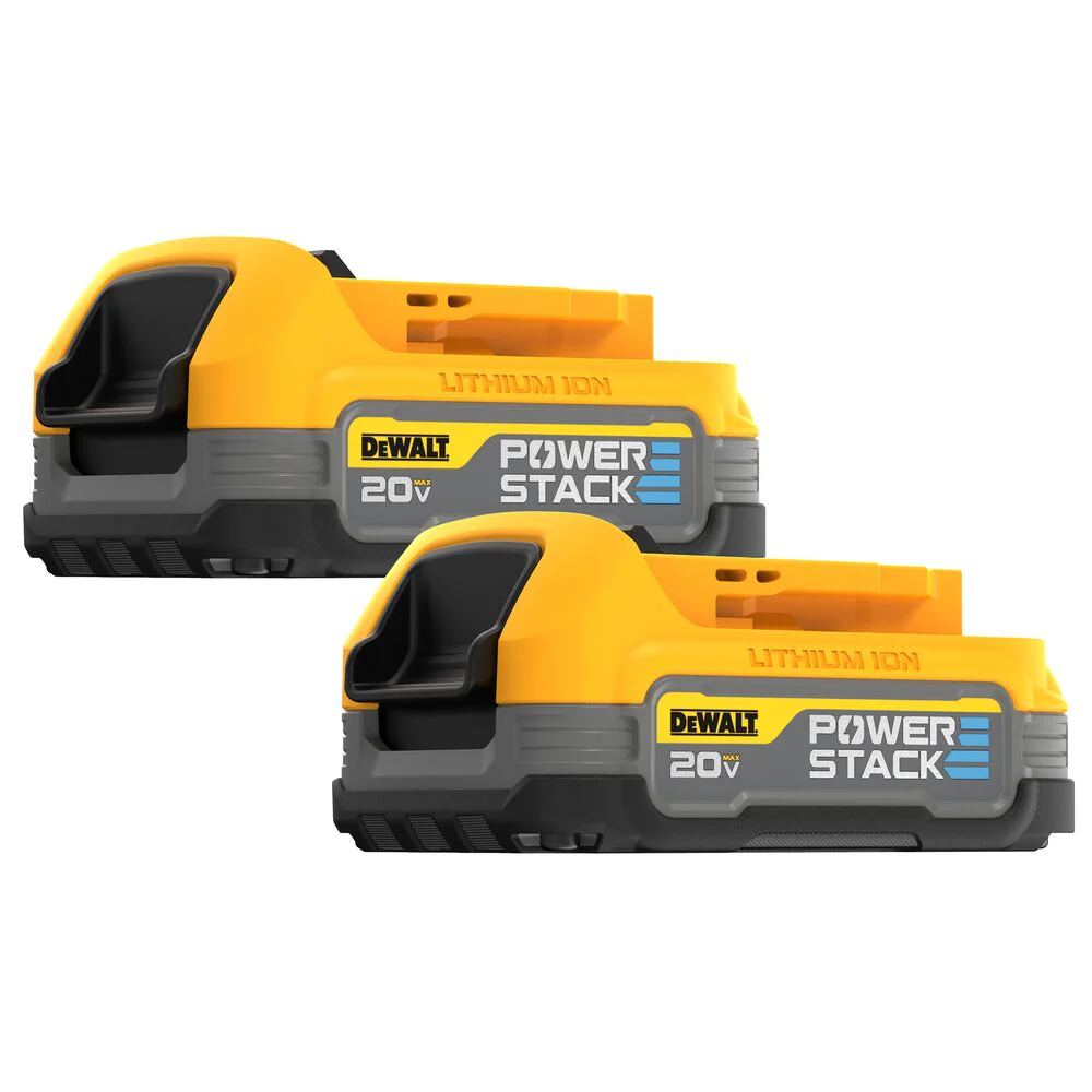 2026 DeWALT DCBP034-2 20V MAX POWERSTACK Impact-Resistant Compact Batteries - 2 PK