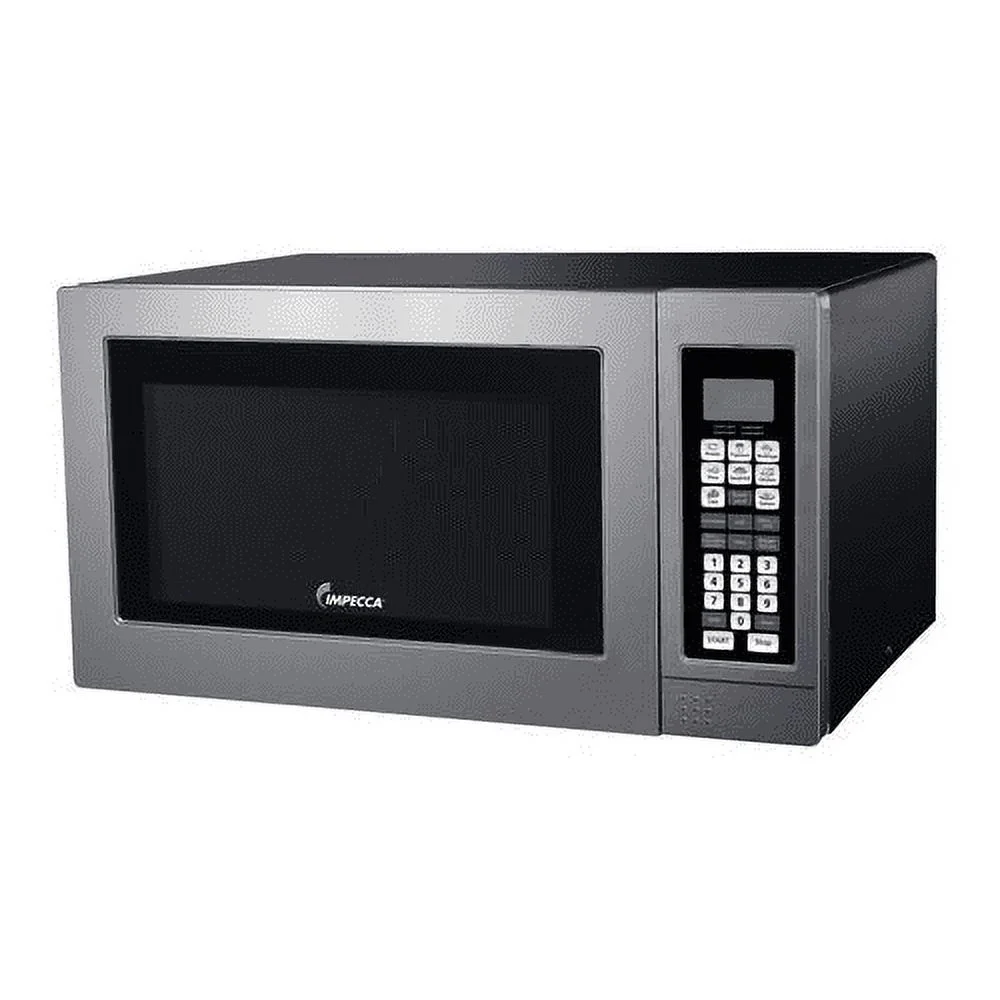 2026 Impecca CM-1295ST 22 Countertop Microwave with 1.2 cu. ft. Capacity Convection Grill and 1000 Watts Cooking Power in Stainless Steel