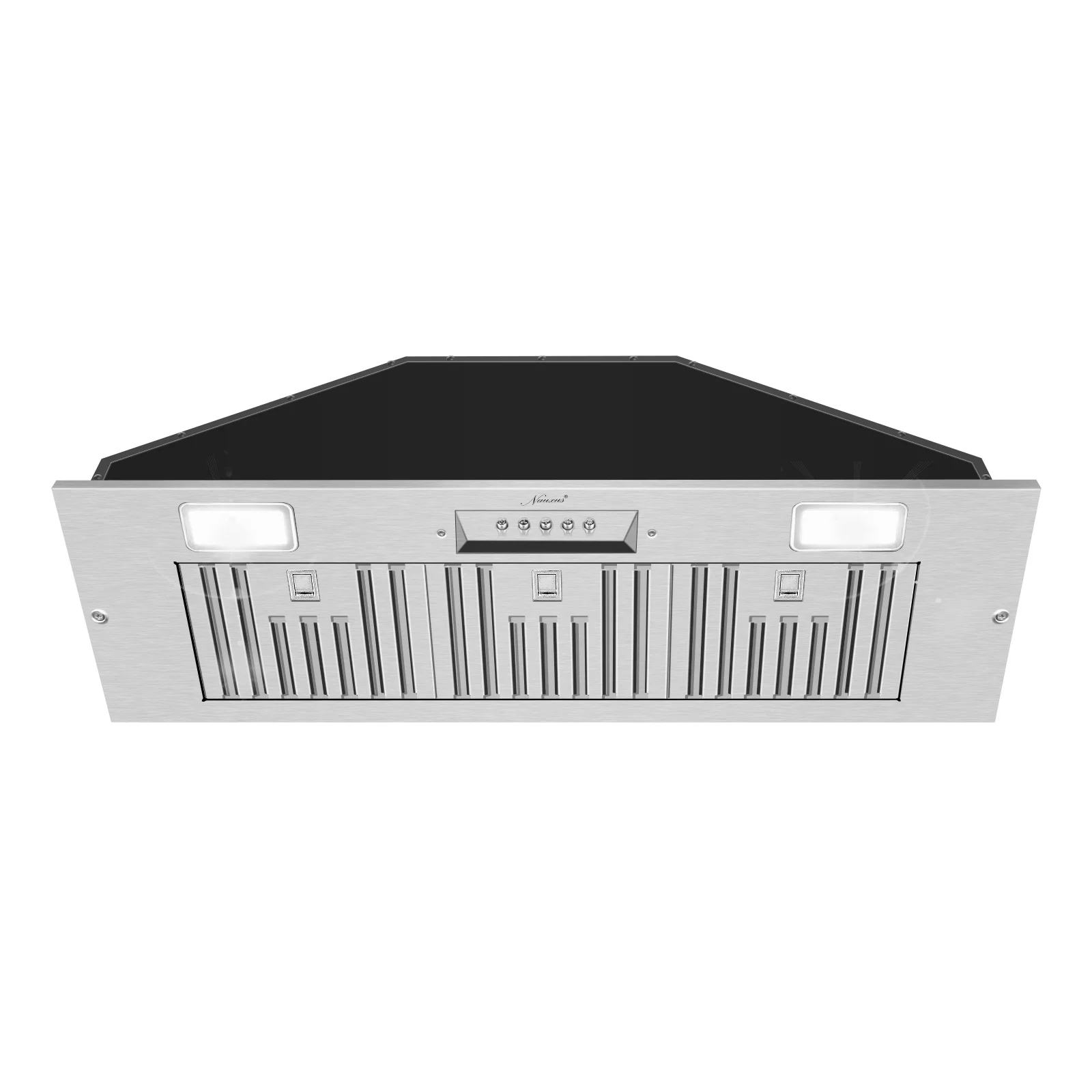 2026 Range Hood, Ultra Quiet Stainless Steel Ducted Insert/Built-in Kitchen Vent Hood with Powerful Suction, LED Lights and Dishwasher Safe Filters, 3-Speed 600 CFM (36in Cold)