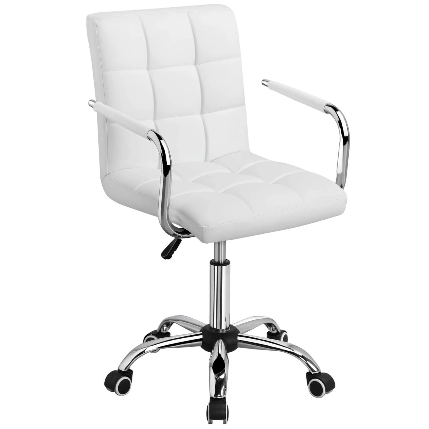 Yaheetech Armrests Modern PU Leather Office Chair