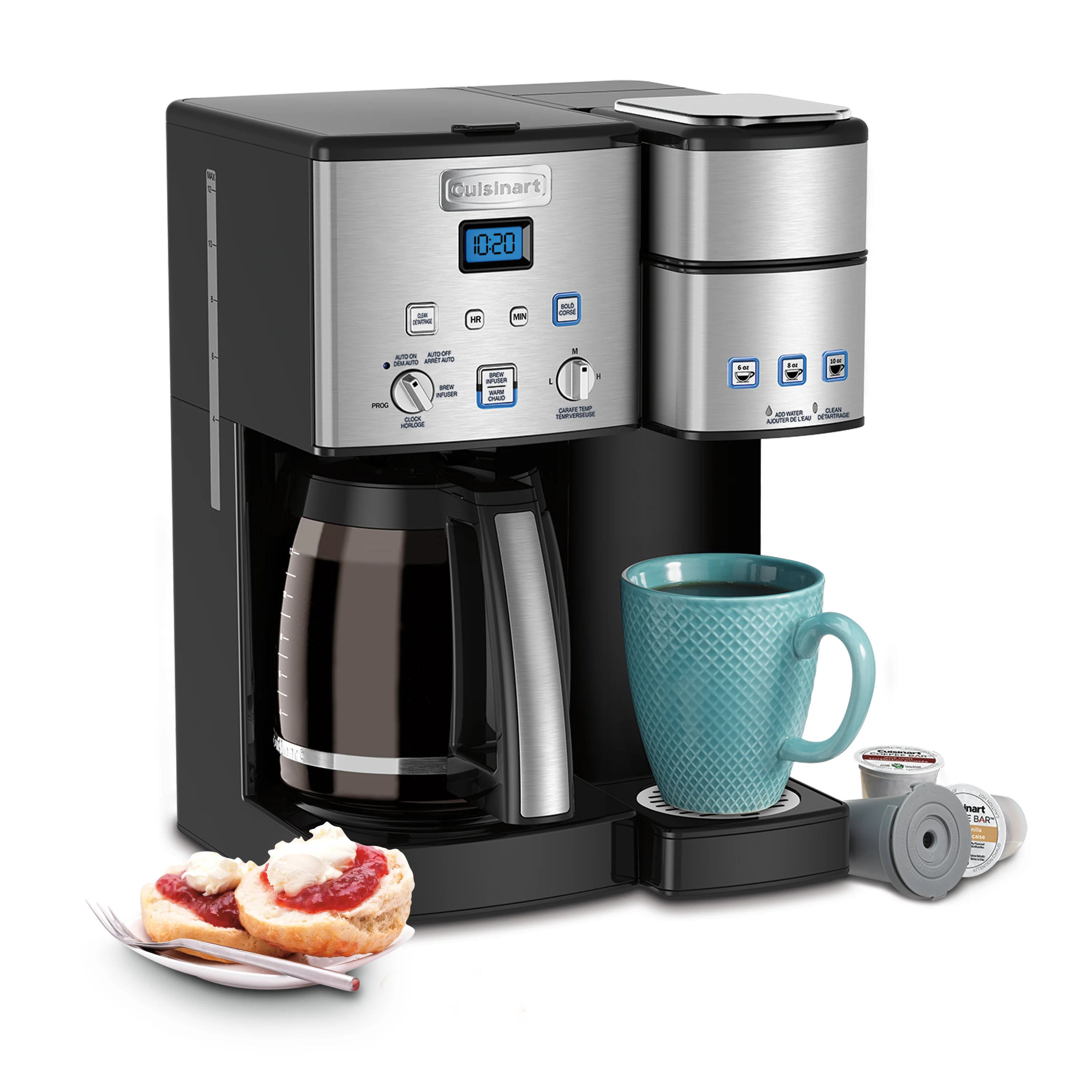 2026 Cuisinart Coffee Center™ SS-15C – 12-Cup & Single-Serve Coffee Maker, Dual Function, Programmable Brew Strength