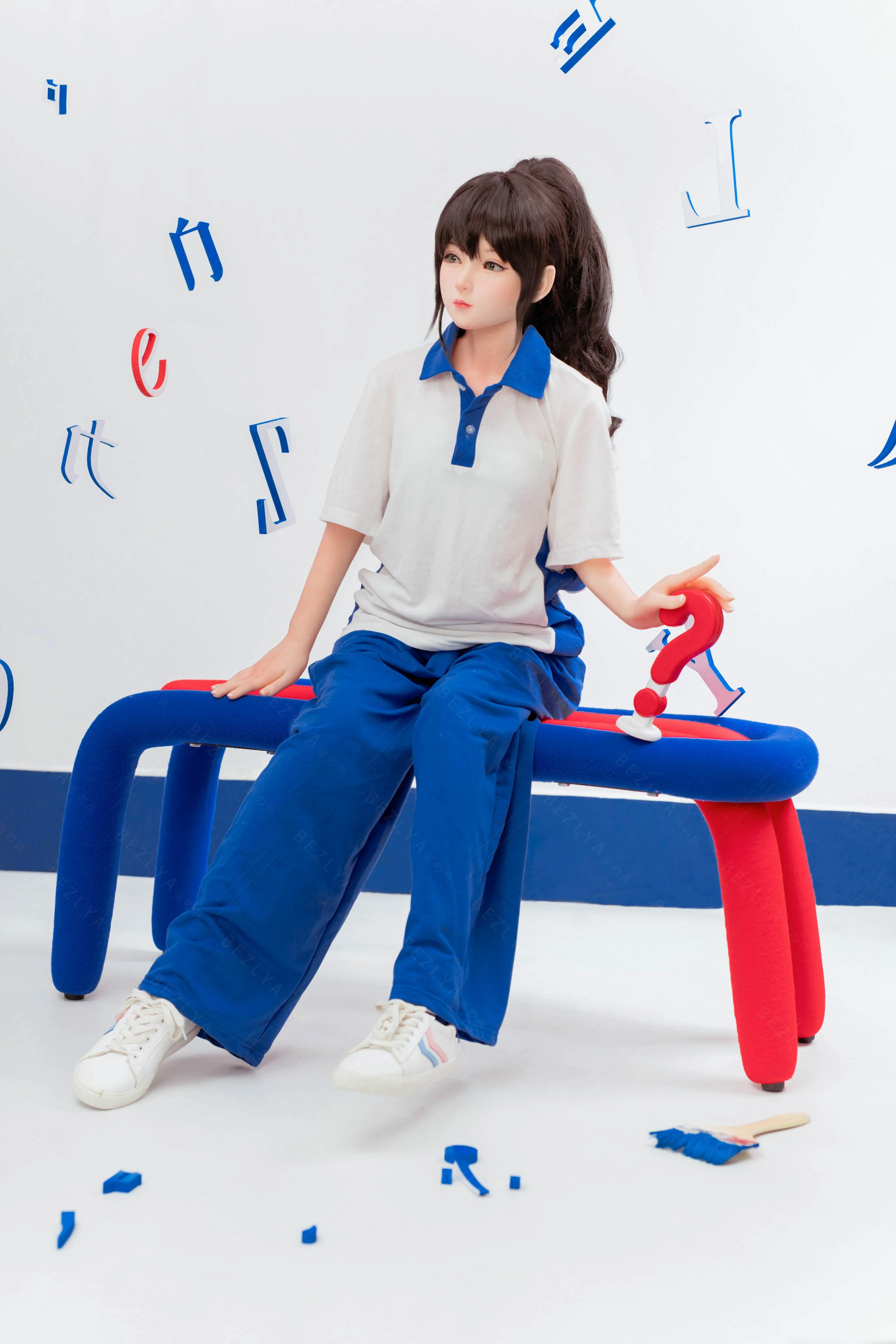 sex doll RCBezlya - Jasmine - 138cm/4ft6.25 - 2.0 AA-cup - Silicone Head + TPE Body Sex Doll - R C