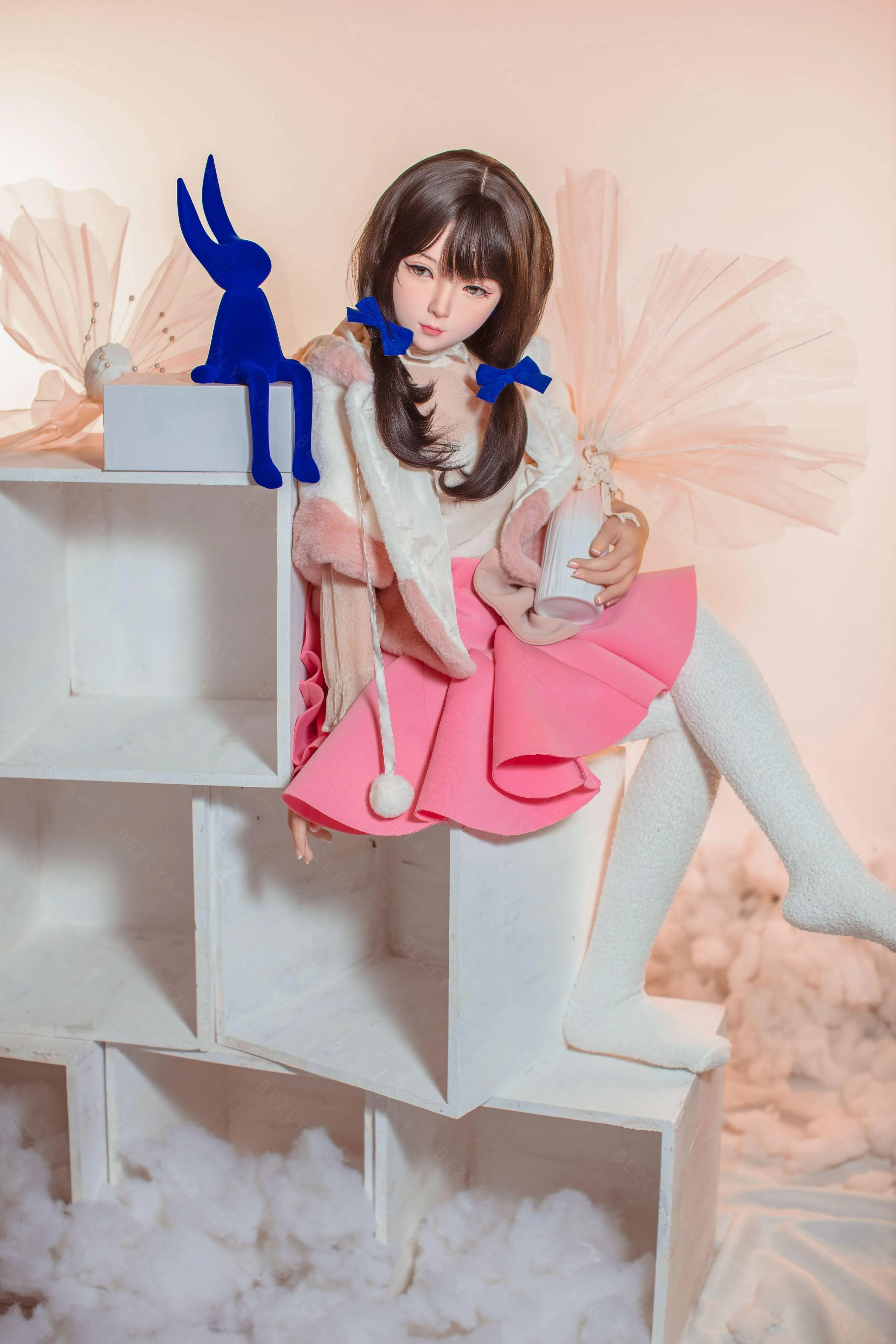 sex doll RCBezlya - Jasmine - 138cm/4ft6.25 - 2.0 AA-cup - Silicone Head + TPE Body Sex Doll - R C