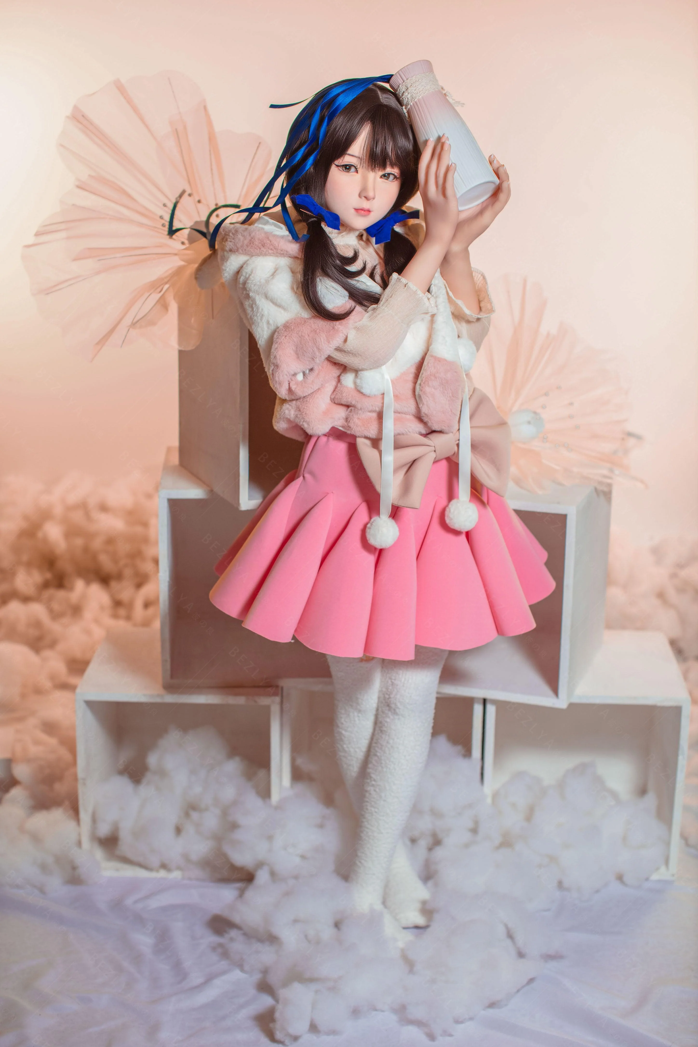 sex doll RCBezlya - Jasmine - 138cm/4ft6.25 - 2.0 AA-cup - Silicone Head + TPE Body Sex Doll - R C