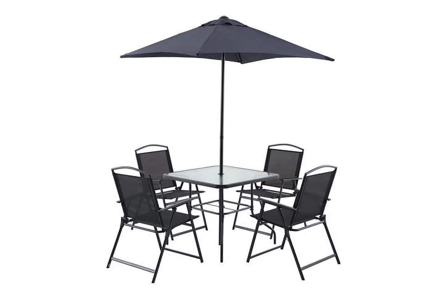 Mainstays Albany Lane Steel 5-Piece Outdoor Dining Set, Red