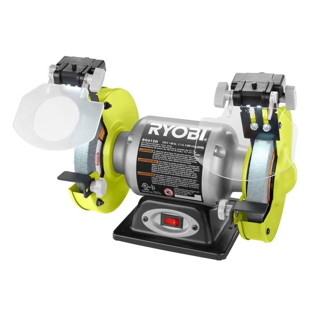RYOBI 2.1 Amp 6 Grinder with LED lights BG612G
