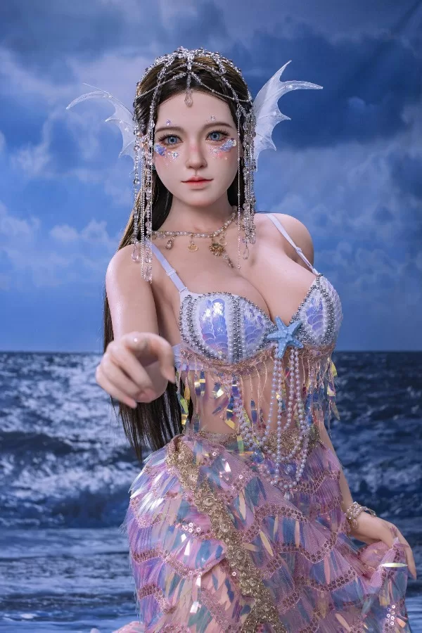 sex doll RC160cm / 5ft3 Big Boobs Mermaid Princess Anime Sex Doll - Dime Doll: Nalani - R C