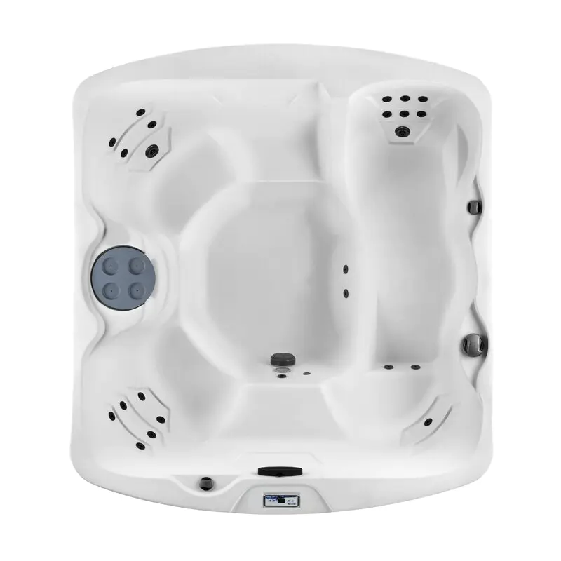 Lifesmart Spas 5 - Person 23 - Jet Rectangular Plug And Play Hot Tub with Ozonator in Espresso