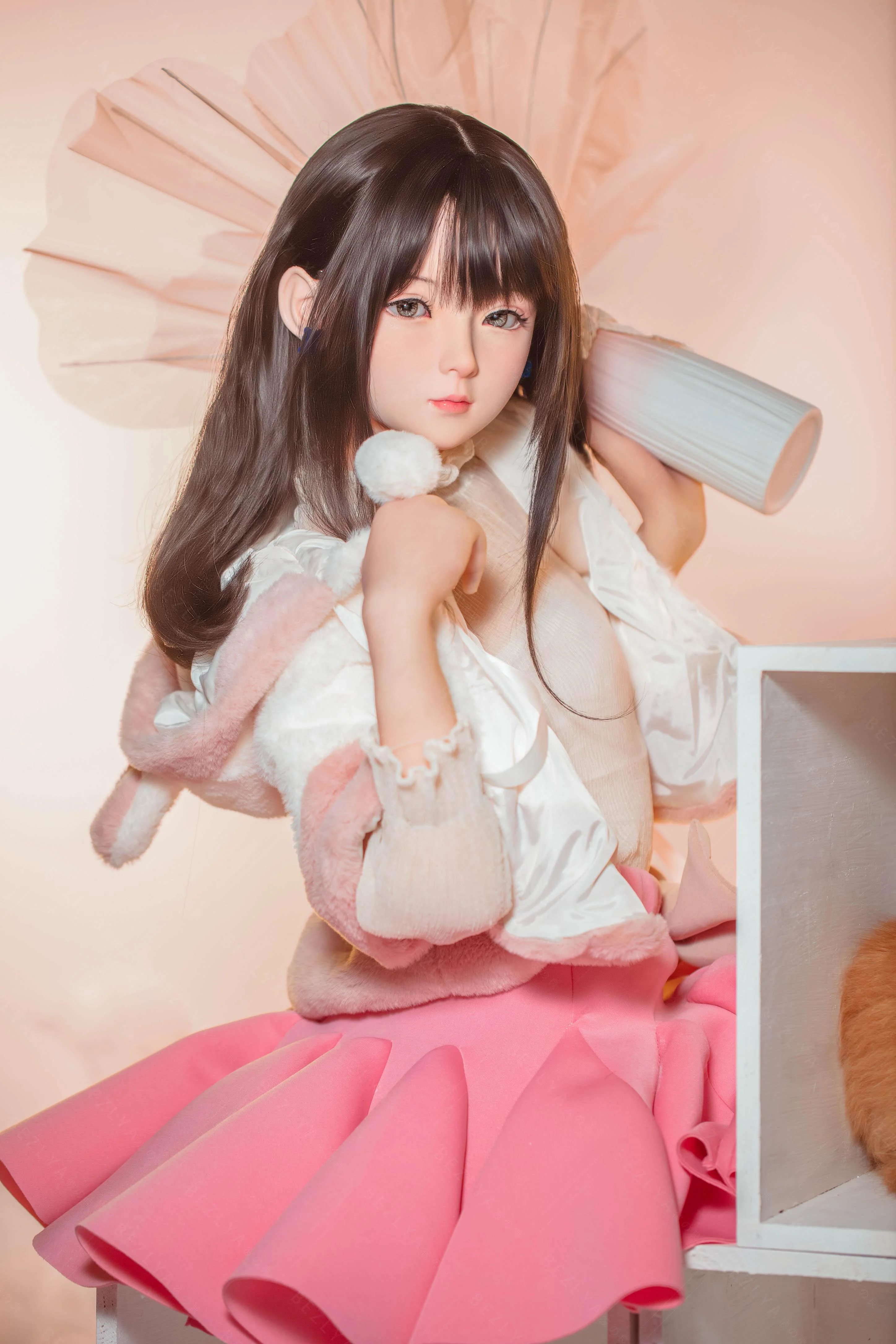 sex doll RCBezlya - Jasmine - 138cm/4ft6.25 - 2.0 AA-cup - Silicone Head + TPE Body Sex Doll - R C