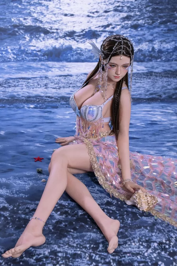 sex doll RC160cm / 5ft3 Big Boobs Mermaid Princess Anime Sex Doll - Dime Doll: Nalani - R C