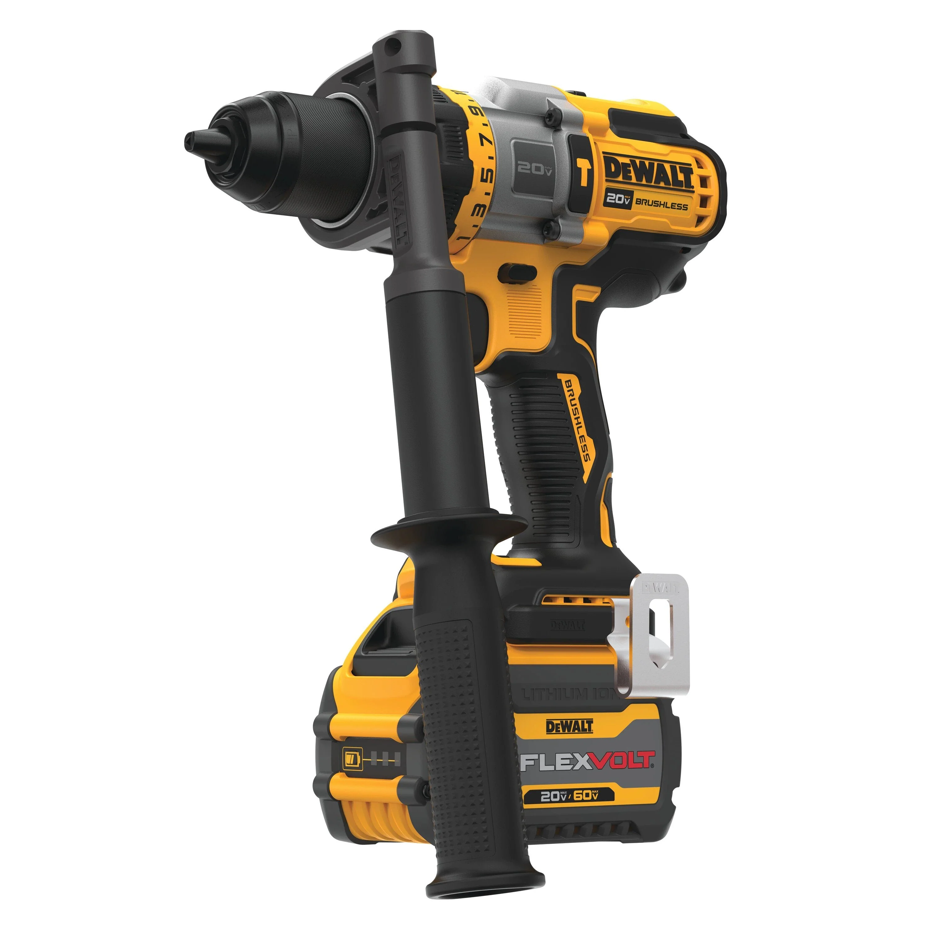 2026 DEWALT DCD999T1-20V MAX* XTREME Pro Cordless Brushless 1/2 in 3-Speed Hammer Drill Kit (1) FLEXVOLT ADVANTAGE Lithium Ion Battery with Charger