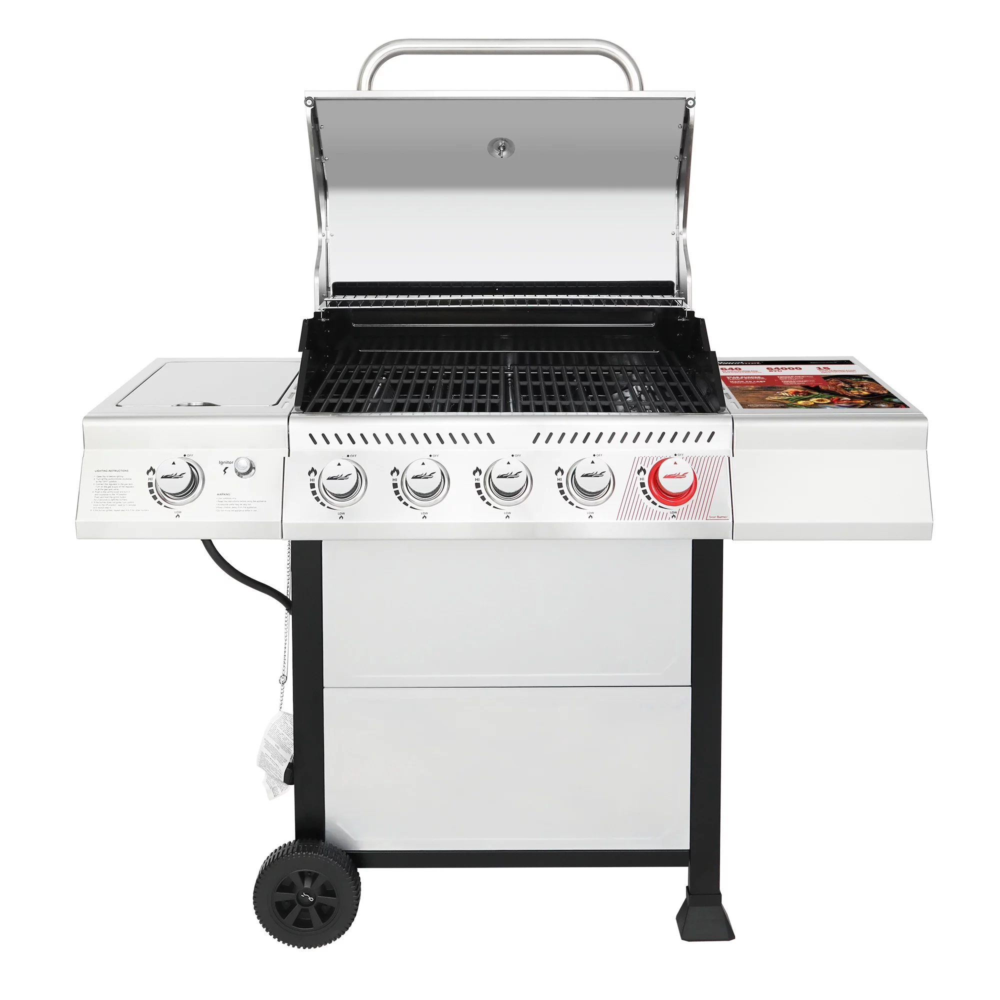 2026 Royal Gourmet GA5401T 5-Burner BBQ Liquid Gas Grill with Sear Burner and Side Burner, 64,000 BTU