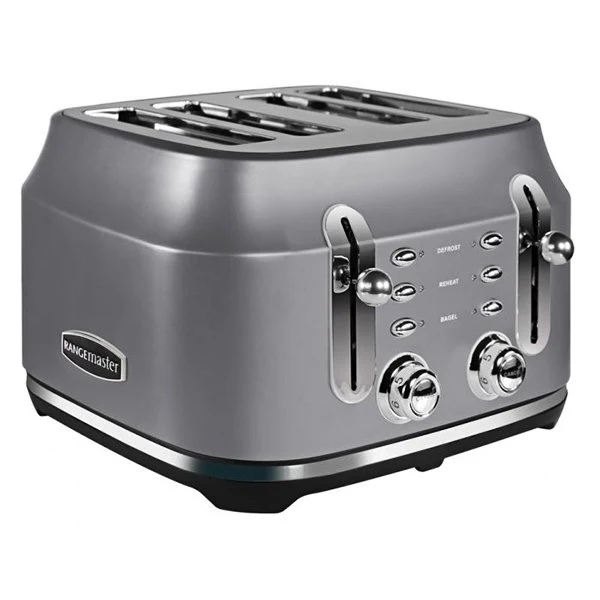 2026 Rangemaster RMCL4S201GY Classic 4 Slice Toaster - Grey
