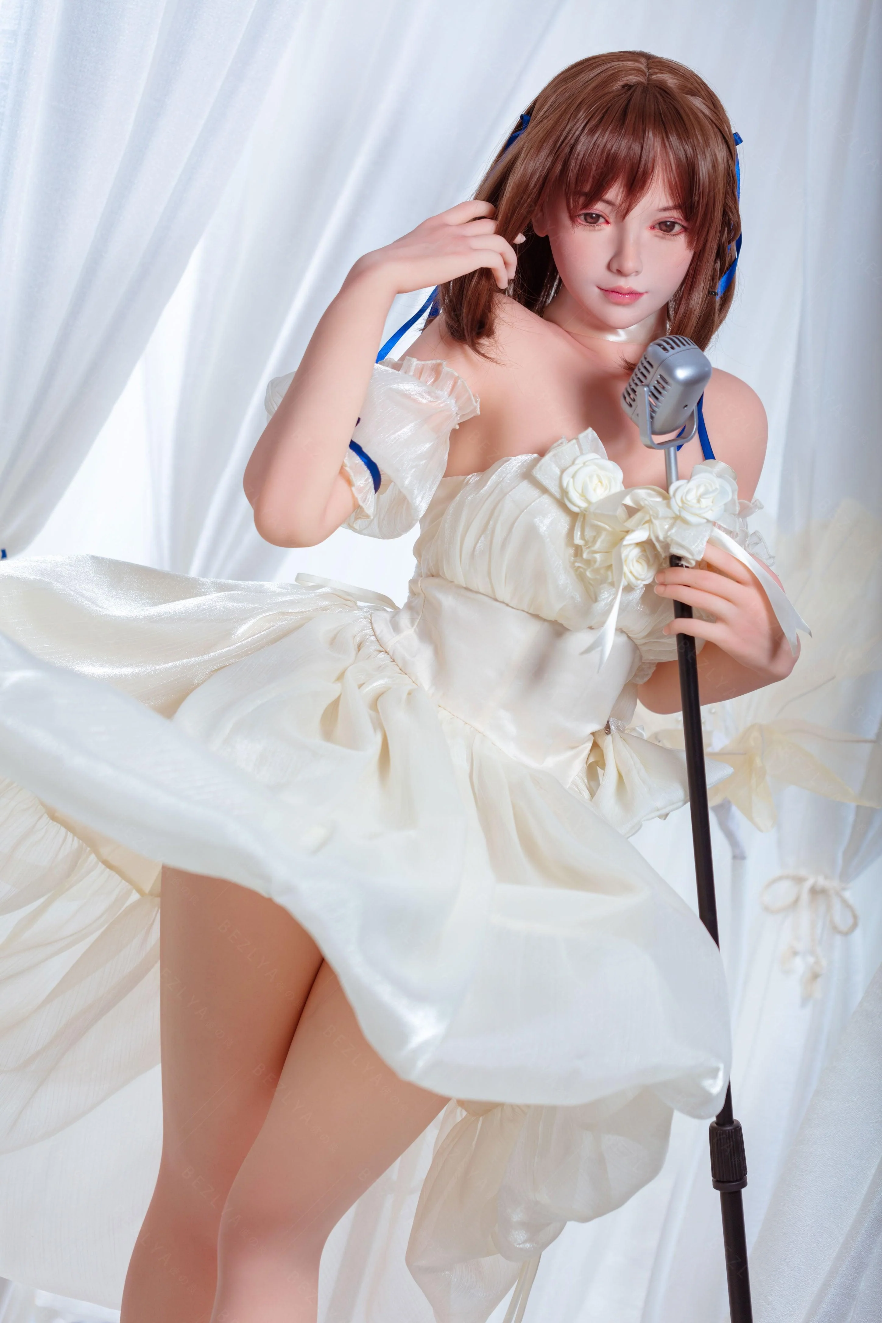 sex doll RCBezlya - Holly - 155cm/5ft1 - 2.0 B-cup - Silicone Head + TPE Body Sex Doll - R C