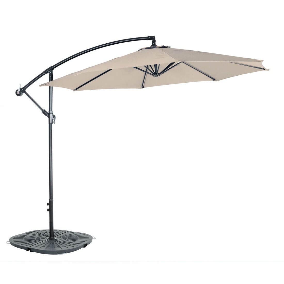 3m Round Banana Parasol Large Cantilever Garden Shade